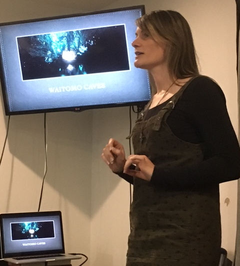 Johanna giving her speech called "Rugged Wonder".